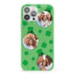 St Patricks Day Personalised Photo iPhone 13 Pro Max Full Wrap 3D Snap Case