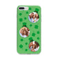 St Patricks Day Personalised Photo iPhone 7 Plus Bumper Case on Silver iPhone