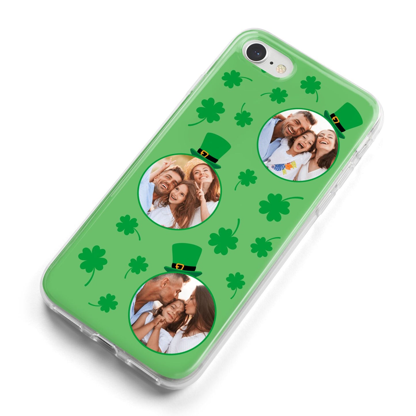 St Patricks Day Personalised Photo iPhone 8 Bumper Case on Silver iPhone Alternative Image