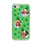 St Patricks Day Personalised Photo iPhone 8 Bumper Case on Silver iPhone