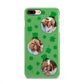 St Patricks Day Personalised Photo iPhone 8 Plus 3D Snap Case on Gold Phone