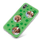 St Patricks Day Personalised Photo iPhone X Bumper Case on Silver iPhone