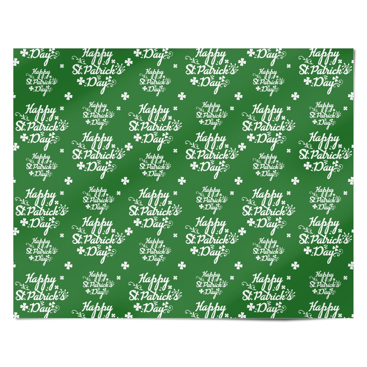 St Patricks Day Personalised Wrapping Paper Alternative