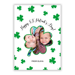 St Patricks Day Photo Upload Greetings Card