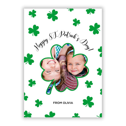 St Patricks Day Photo Upload A5 Flat Greetings Card