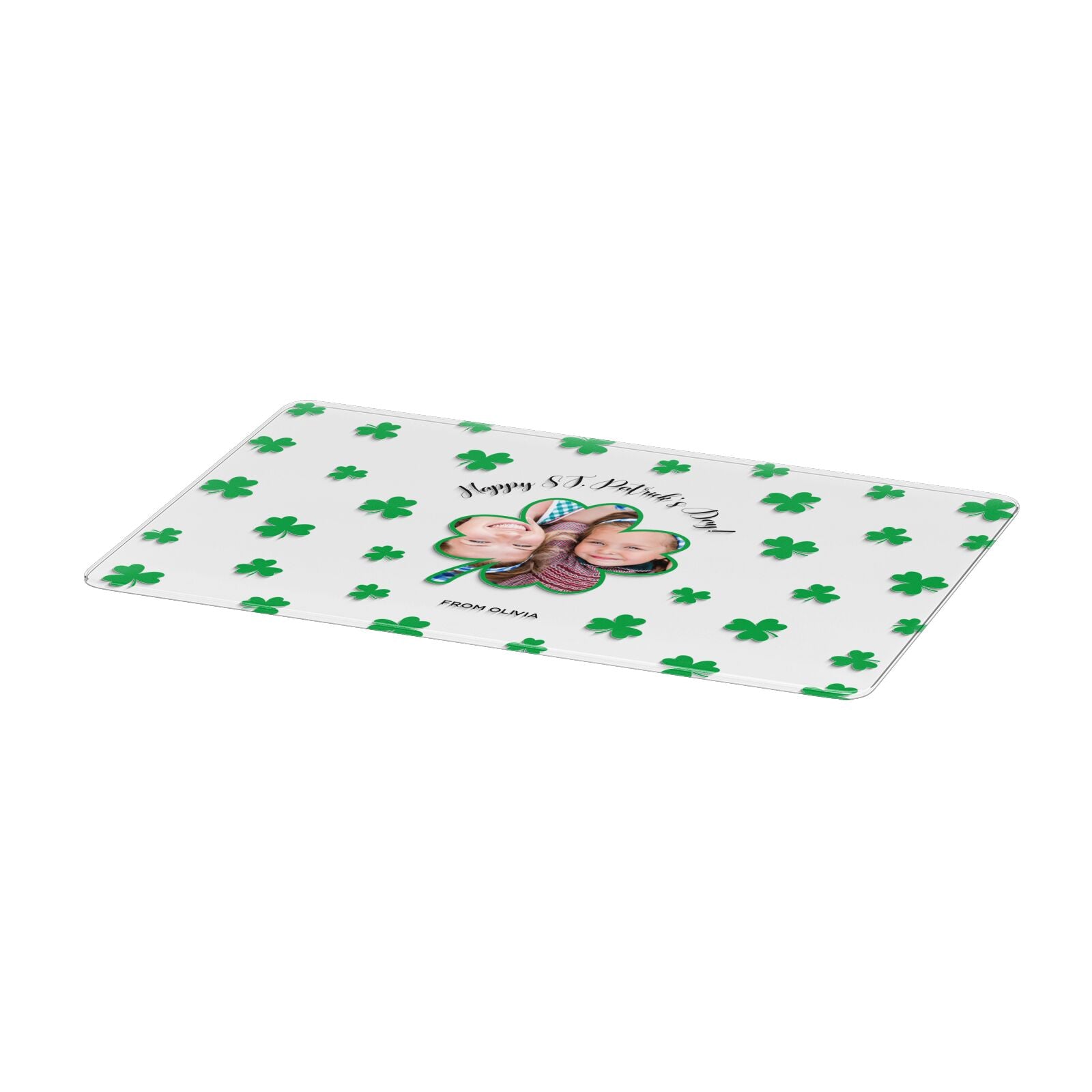 St Patricks Day Photo Upload Apple MacBook Case Only
