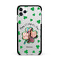 St Patricks Day Photo Upload Apple iPhone 11 Pro Max in Silver with Black Impact Case