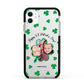 St Patricks Day Photo Upload Apple iPhone 11 in White with Black Impact Case