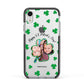 St Patricks Day Photo Upload Apple iPhone XR Impact Case Black Edge on Silver Phone