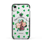 St Patricks Day Photo Upload Apple iPhone XR Impact Case Black Edge on Silver Phone