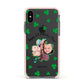 St Patricks Day Photo Upload Apple iPhone Xs Impact Case Pink Edge on Black Phone