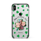 St Patricks Day Photo Upload Apple iPhone Xs Max Impact Case Black Edge on Silver Phone