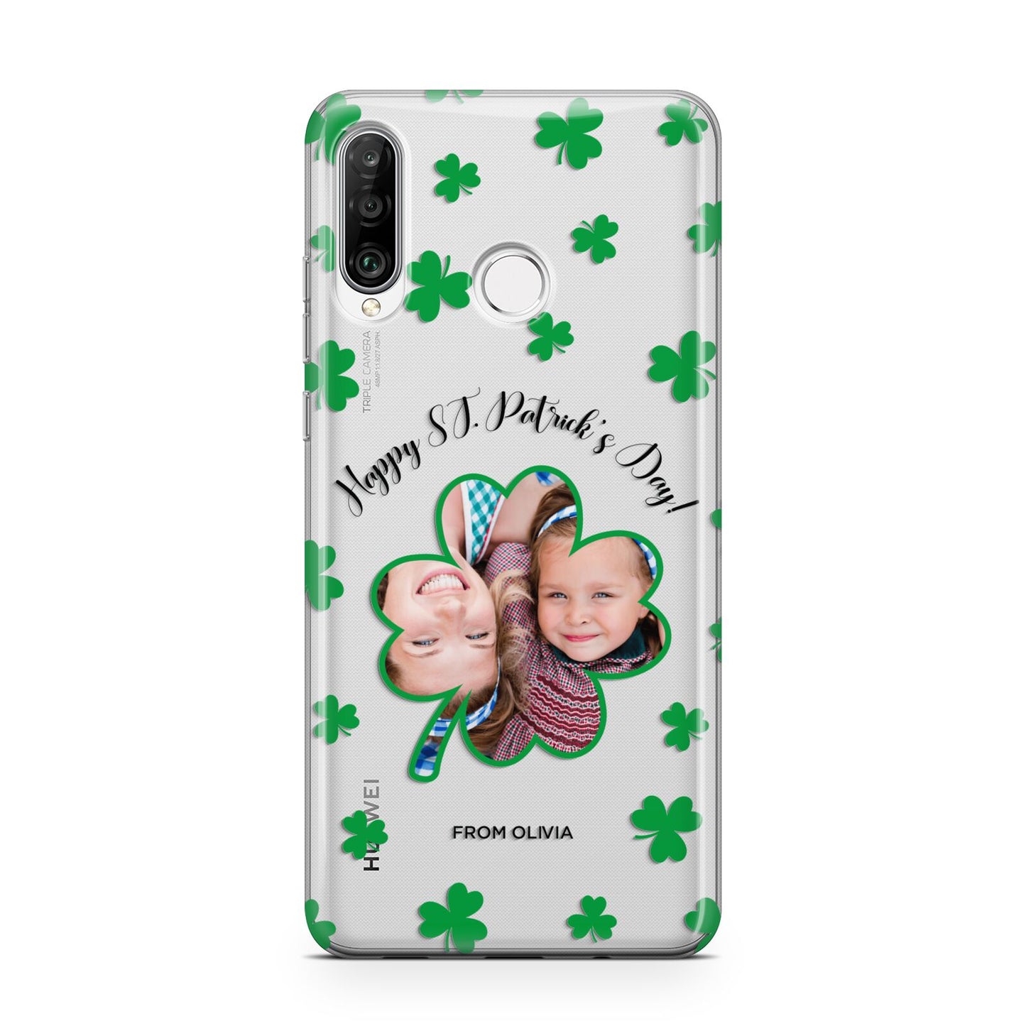 St Patricks Day Photo Upload Huawei P30 Lite Phone Case