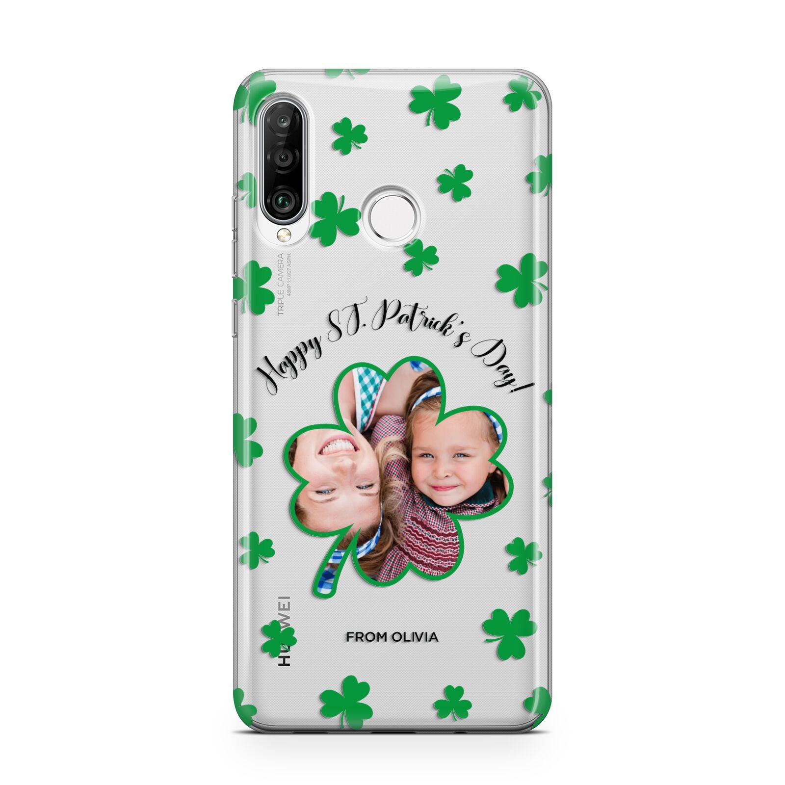 St Patricks Day Photo Upload Huawei P30 Lite Phone Case