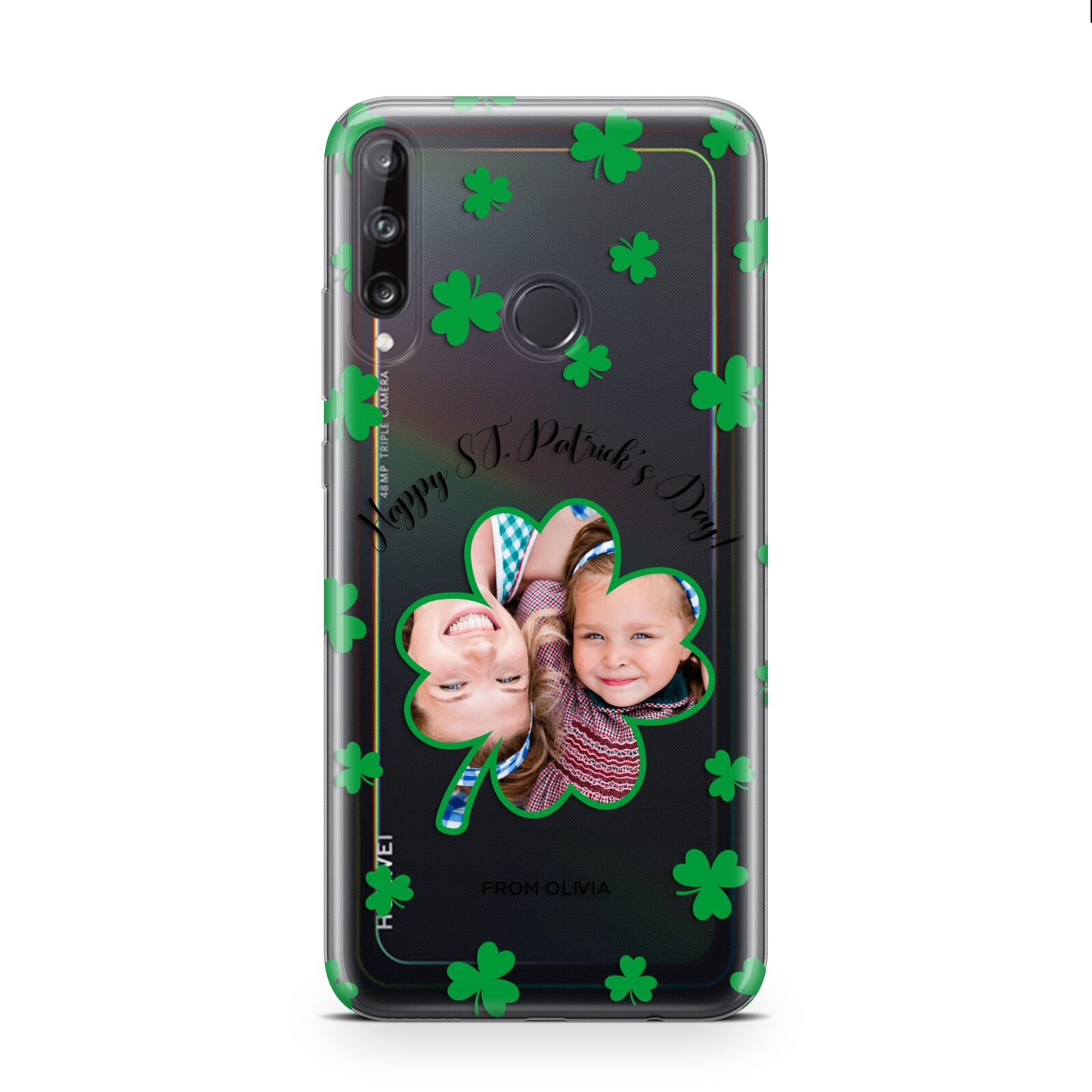 St Patricks Day Photo Upload Huawei P40 Lite E Phone Case