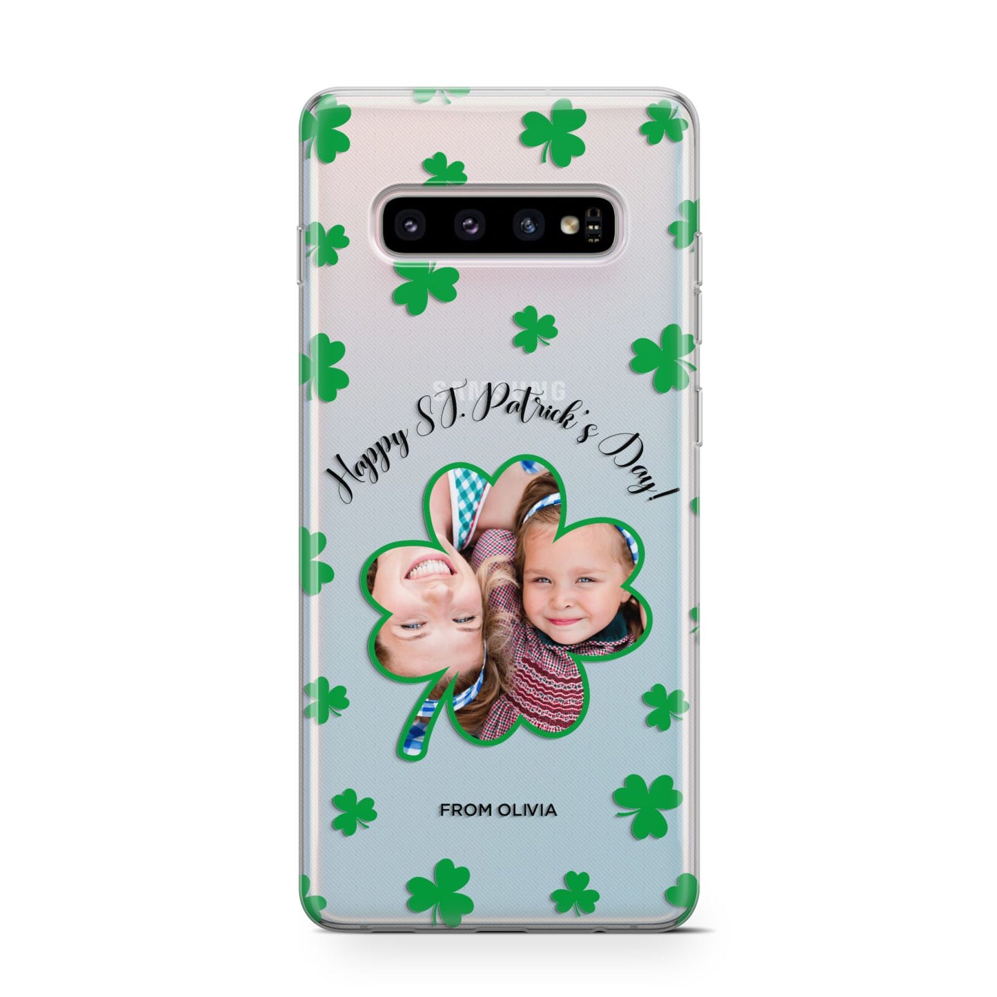St Patricks Day Photo Upload Protective Samsung Galaxy Case