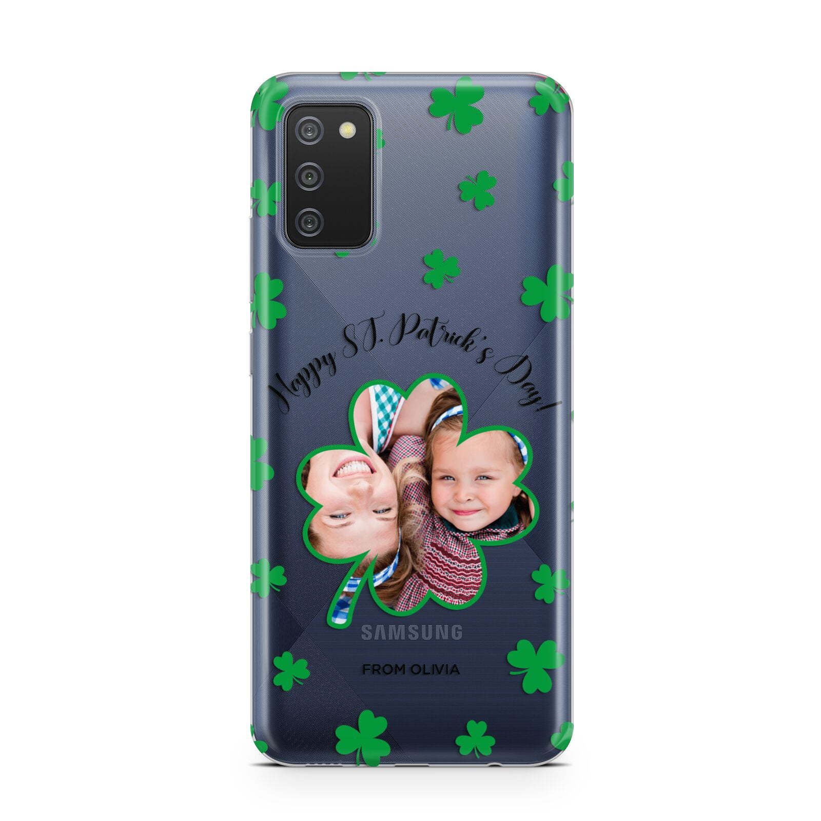 St Patricks Day Photo Upload Samsung A02s Case