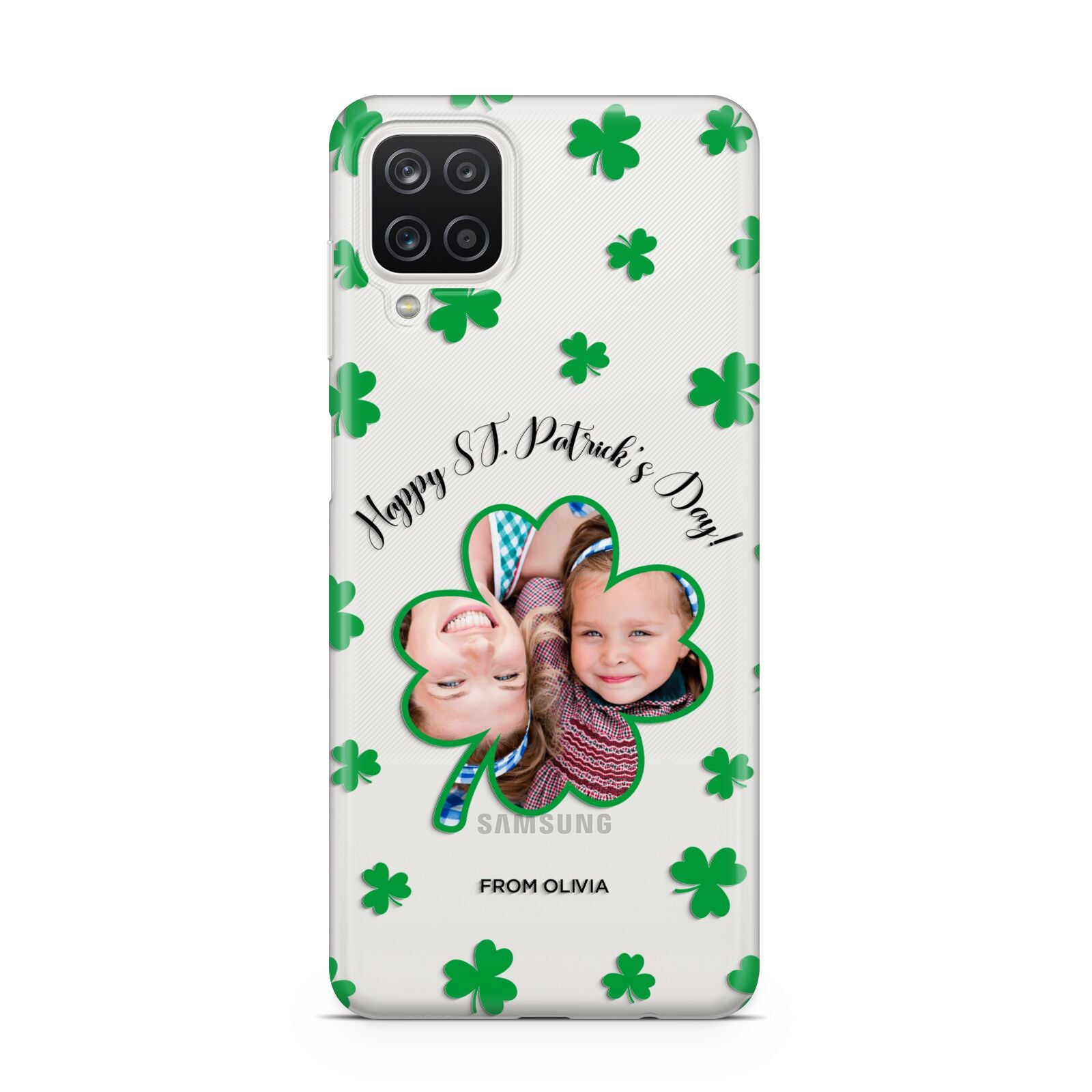 St Patricks Day Photo Upload Samsung A12 Case