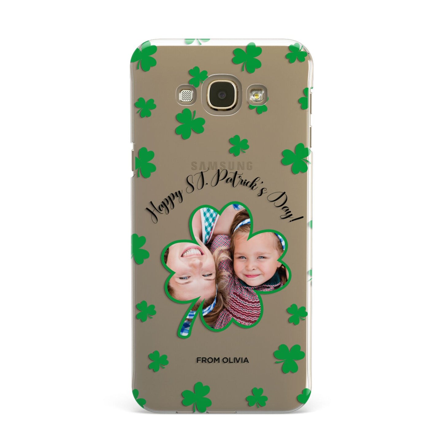 St Patricks Day Photo Upload Samsung Galaxy A8 Case