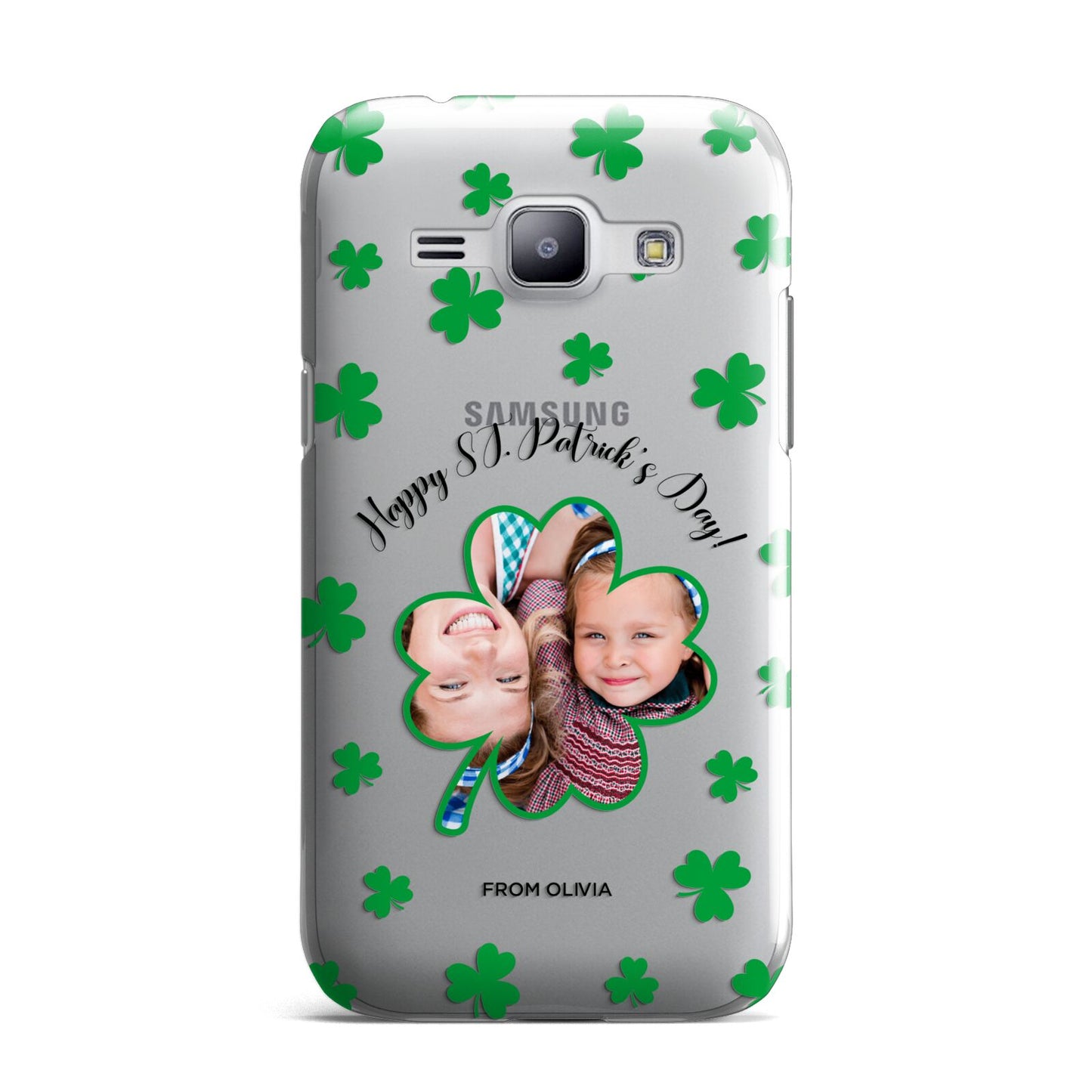 St Patricks Day Photo Upload Samsung Galaxy J1 2015 Case