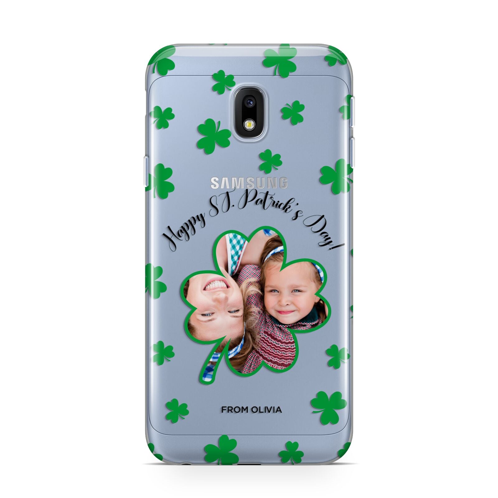 St Patricks Day Photo Upload Samsung Galaxy J3 2017 Case