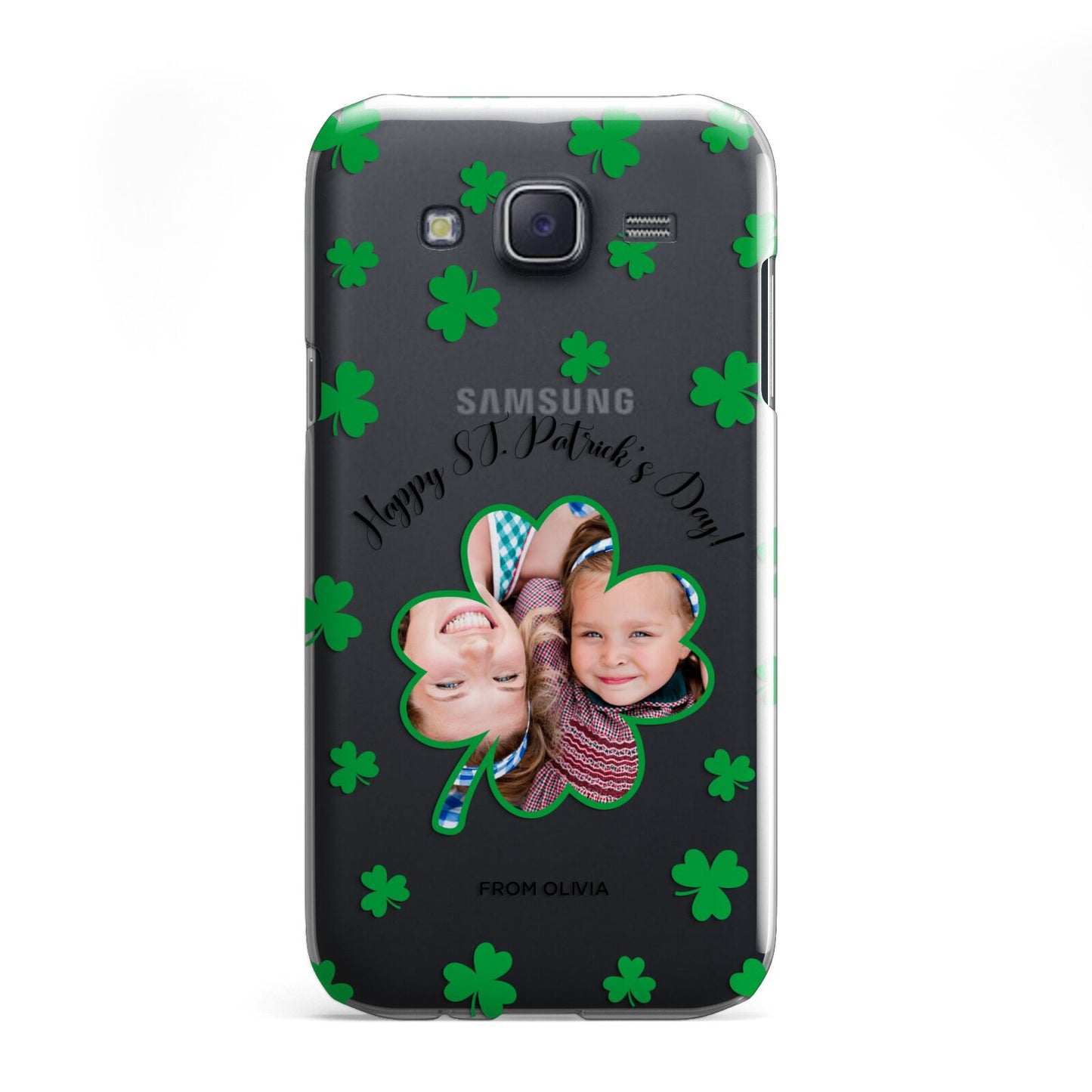 St Patricks Day Photo Upload Samsung Galaxy J5 Case