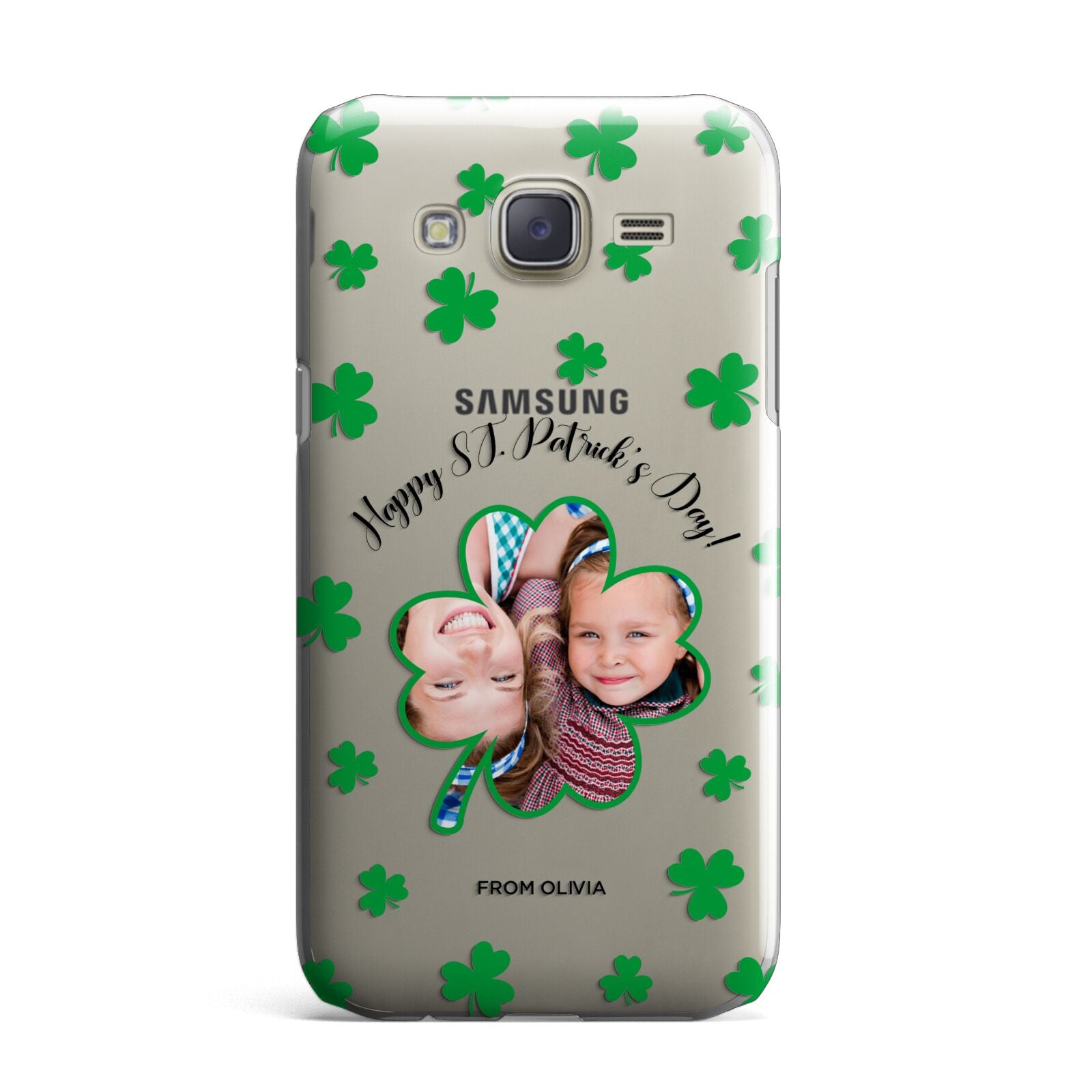 St Patricks Day Photo Upload Samsung Galaxy J7 Case