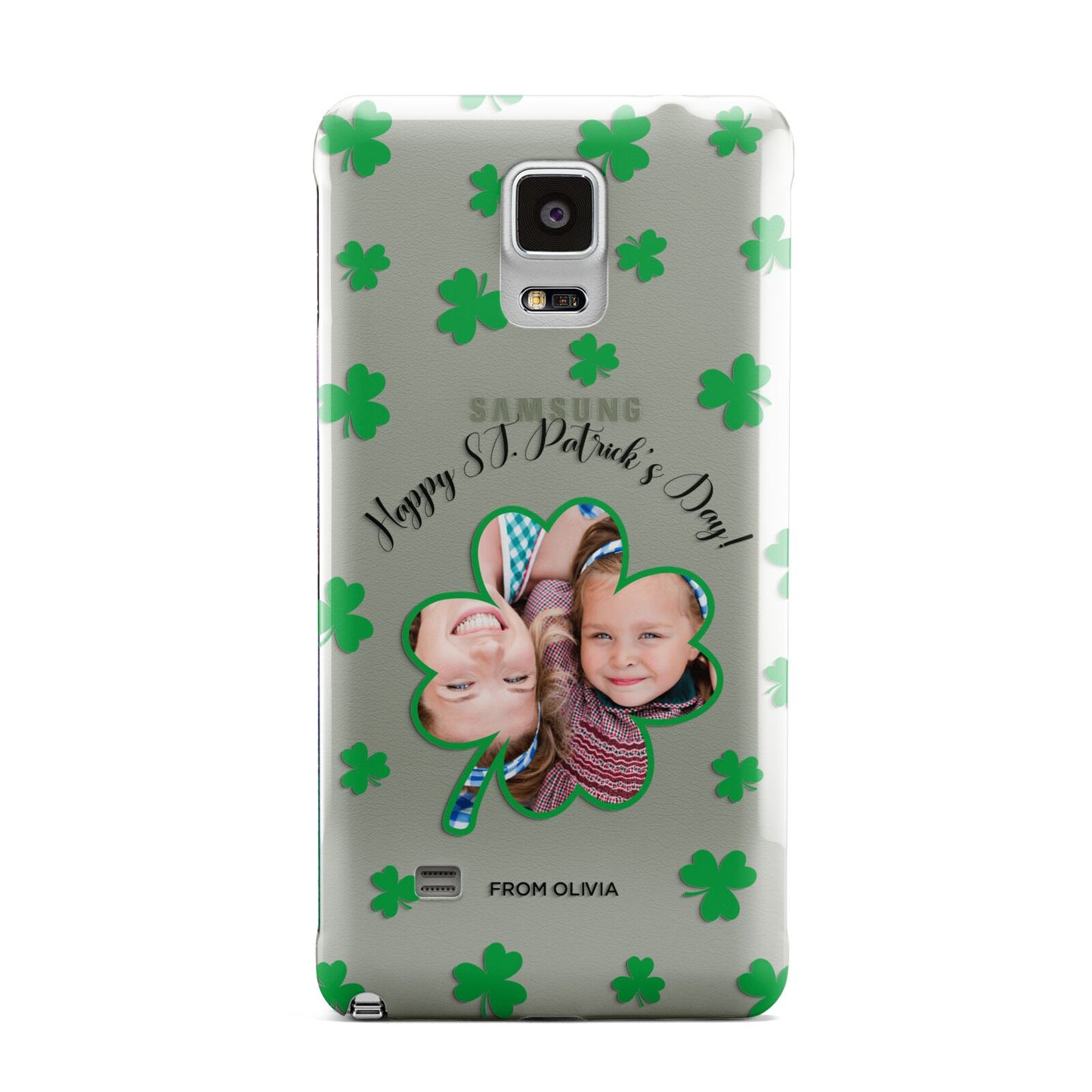 St Patricks Day Photo Upload Samsung Galaxy Note 4 Case