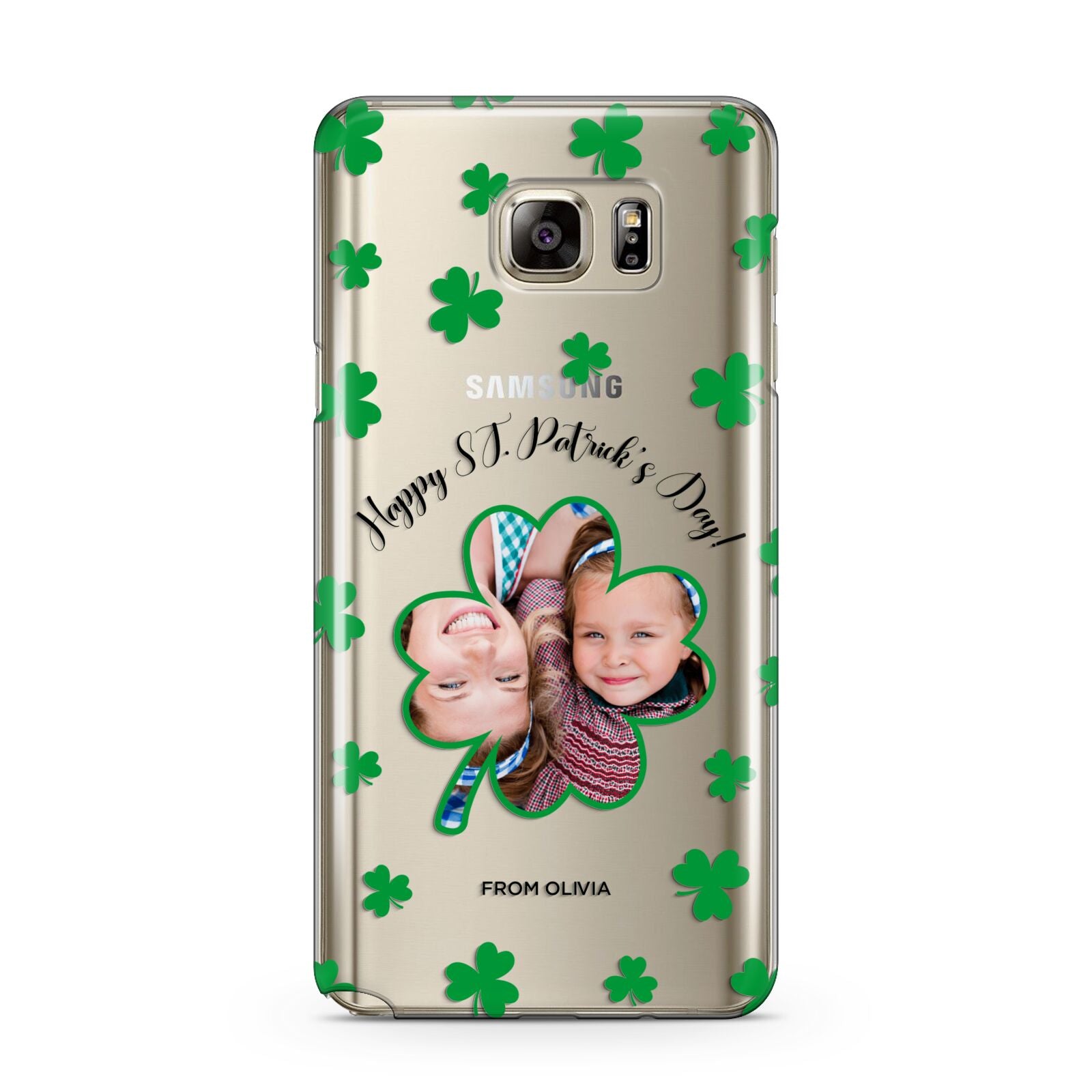 St Patricks Day Photo Upload Samsung Galaxy Note 5 Case