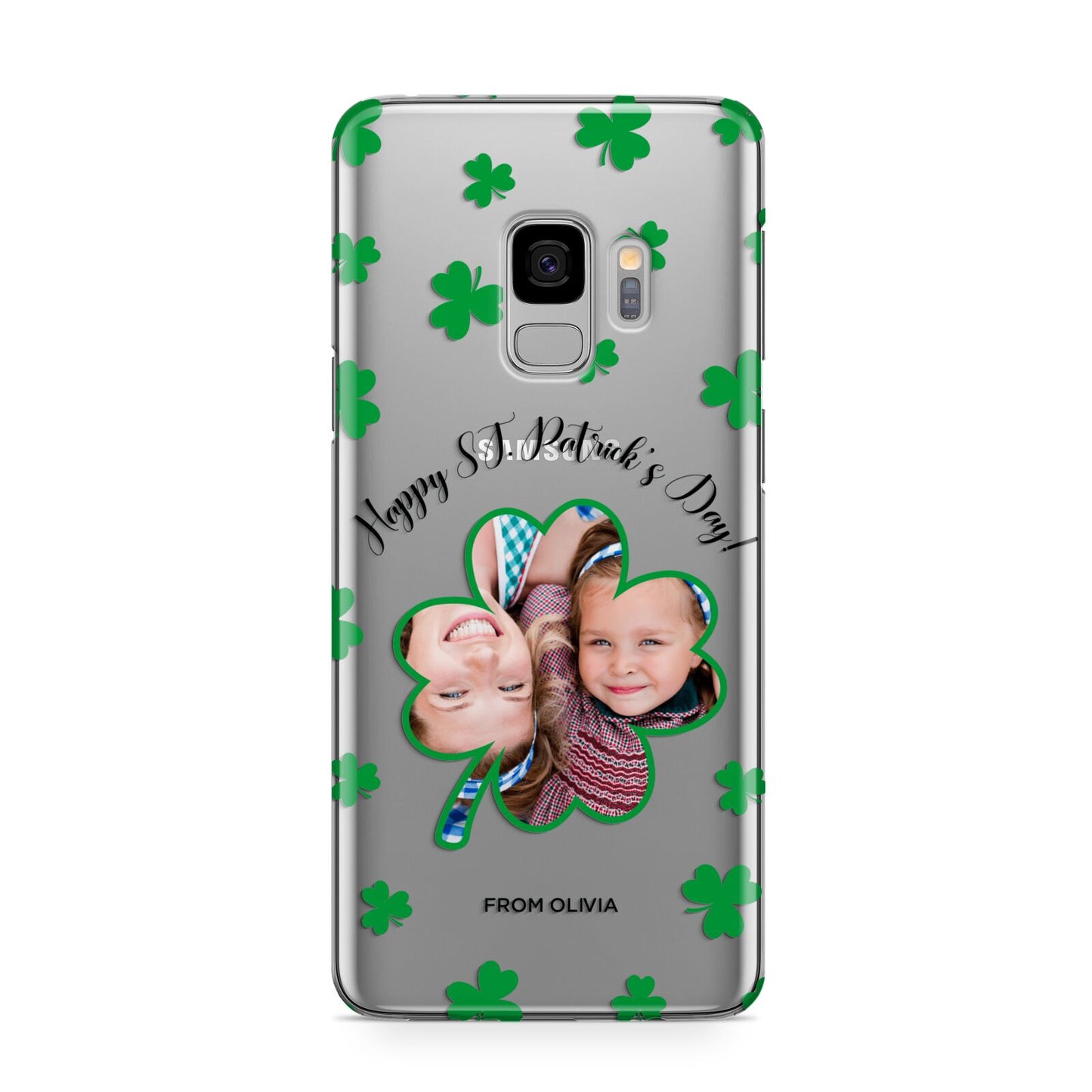St Patricks Day Photo Upload Samsung Galaxy S9 Case