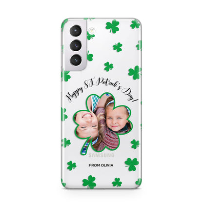 St Patricks Day Photo Upload Samsung S21 Case