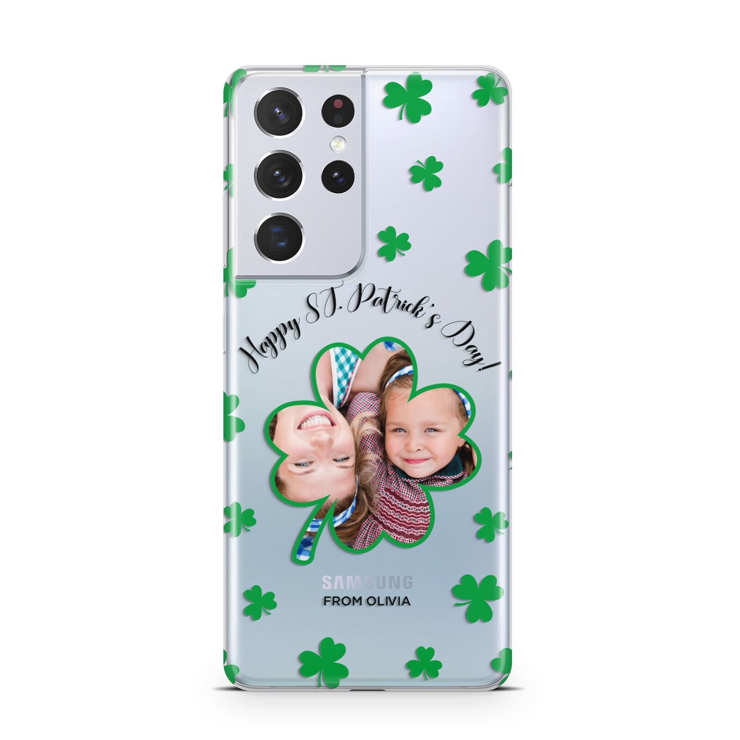 St Patricks Day Photo Upload Samsung S21 Ultra Case