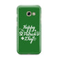 St Patricks Day Samsung Galaxy A3 2017 Case on gold phone