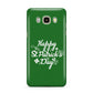 St Patricks Day Samsung Galaxy J7 2016 Case on gold phone