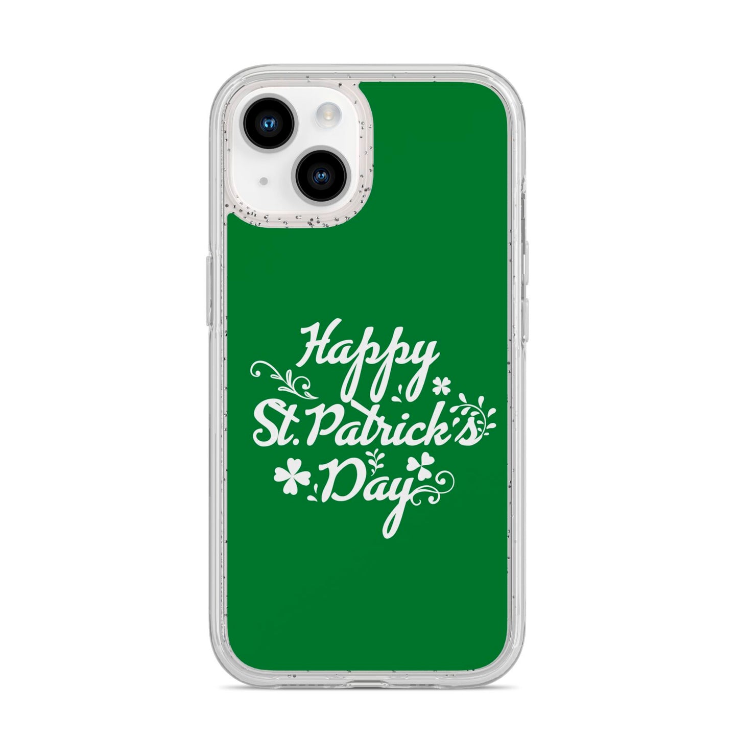St Patricks Day iPhone 14 Glitter Tough Case Starlight