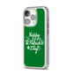 St Patricks Day iPhone 14 Pro Glitter Tough Case Silver Angled Image