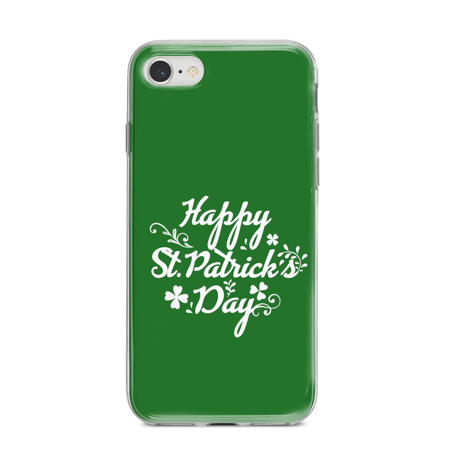 St Patricks Day iPhone 8 Bumper Case on Silver iPhone