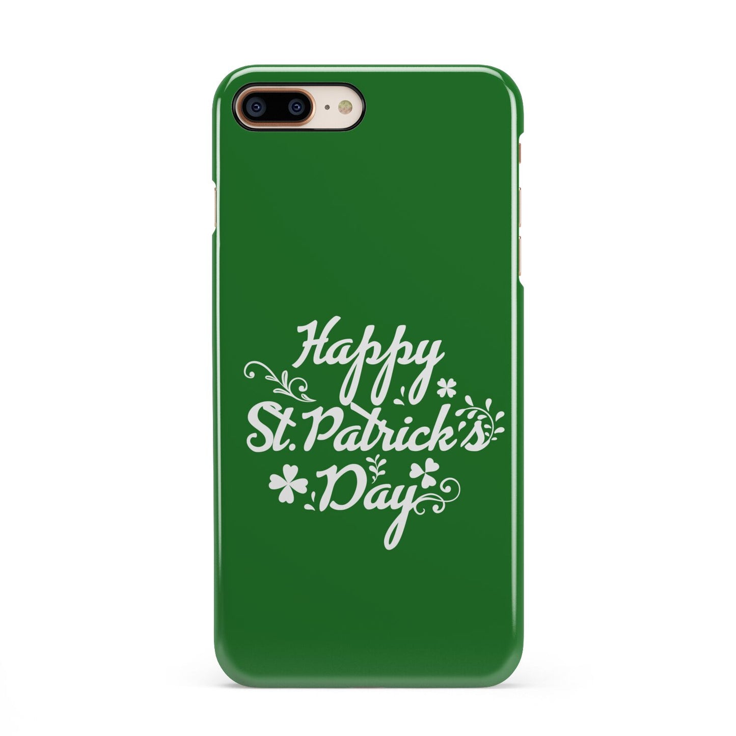 St Patricks Day iPhone 8 Plus 3D Snap Case on Gold Phone