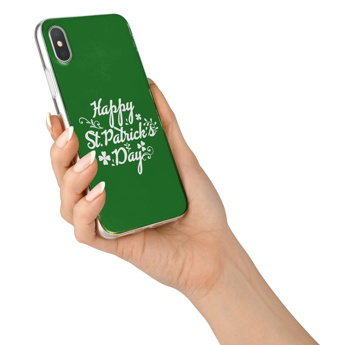St Patricks Day iPhone X Bumper Case on Silver iPhone Alternative Image 2