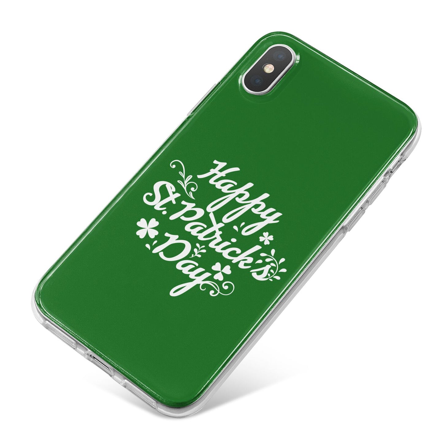 St Patricks Day iPhone X Bumper Case on Silver iPhone