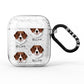 Stabyhoun Icon with Name AirPods Glitter Case