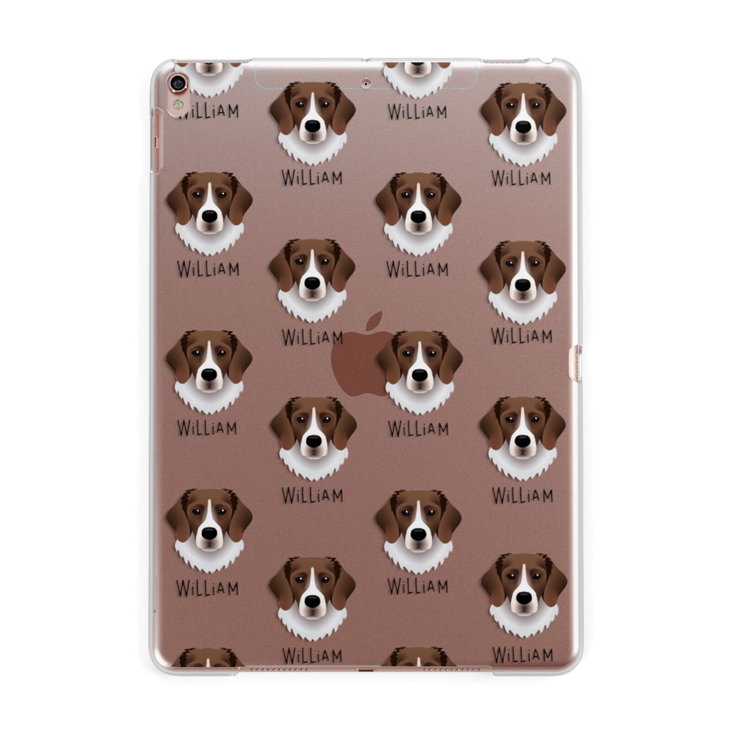 Stabyhoun Icon with Name Apple iPad Rose Gold Case