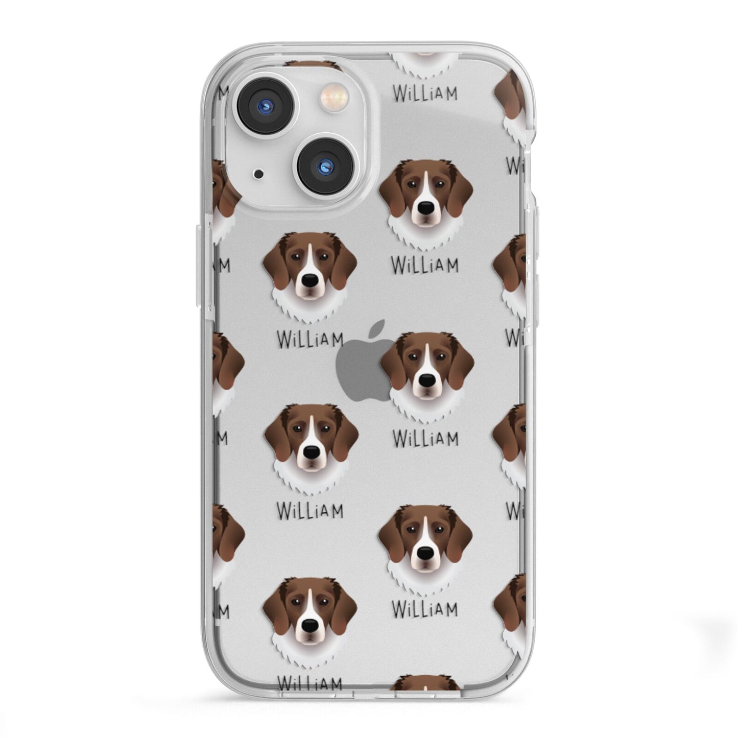 Stabyhoun Icon with Name iPhone 13 Mini TPU Impact Case with White Edges
