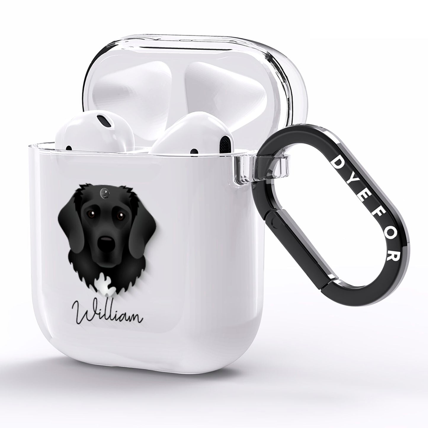Stabyhoun Personalised AirPods Clear Case Side Image