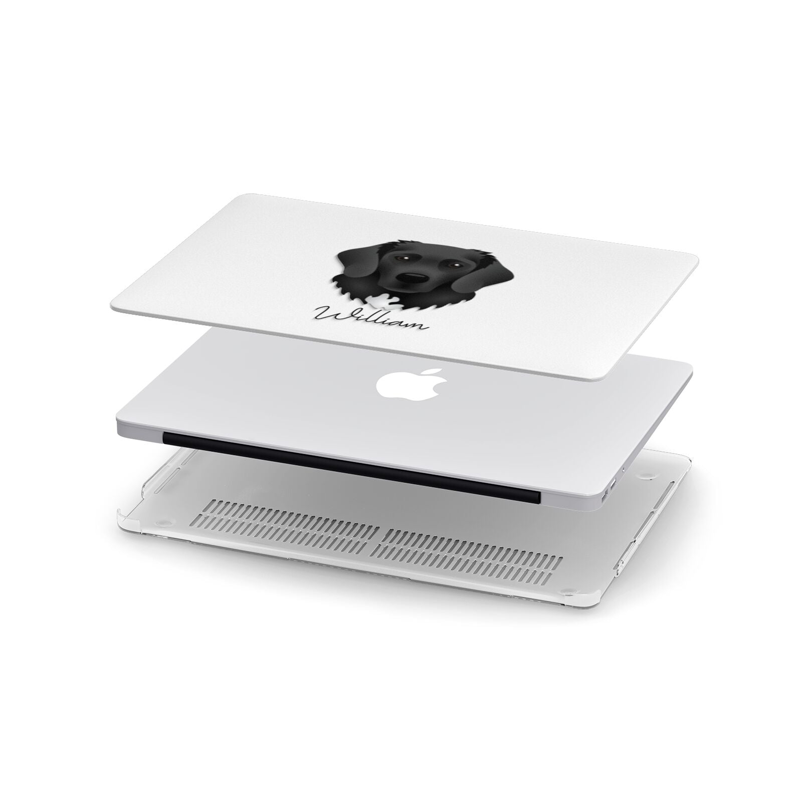 Stabyhoun Personalised Apple MacBook Case in Detail