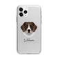 Stabyhoun Personalised Apple iPhone 11 Pro Max in Silver with Bumper Case