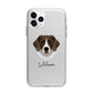 Stabyhoun Personalised Apple iPhone 11 Pro Max in Silver with Bumper Case