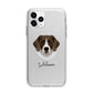 Stabyhoun Personalised Apple iPhone 11 Pro in Silver with Bumper Case