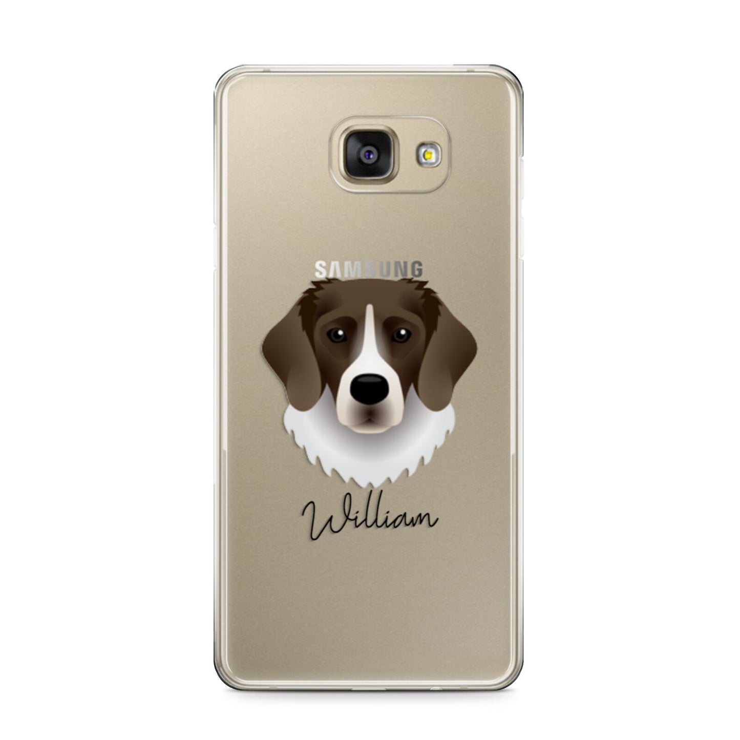 Stabyhoun Personalised Samsung Galaxy A9 2016 Case on gold phone