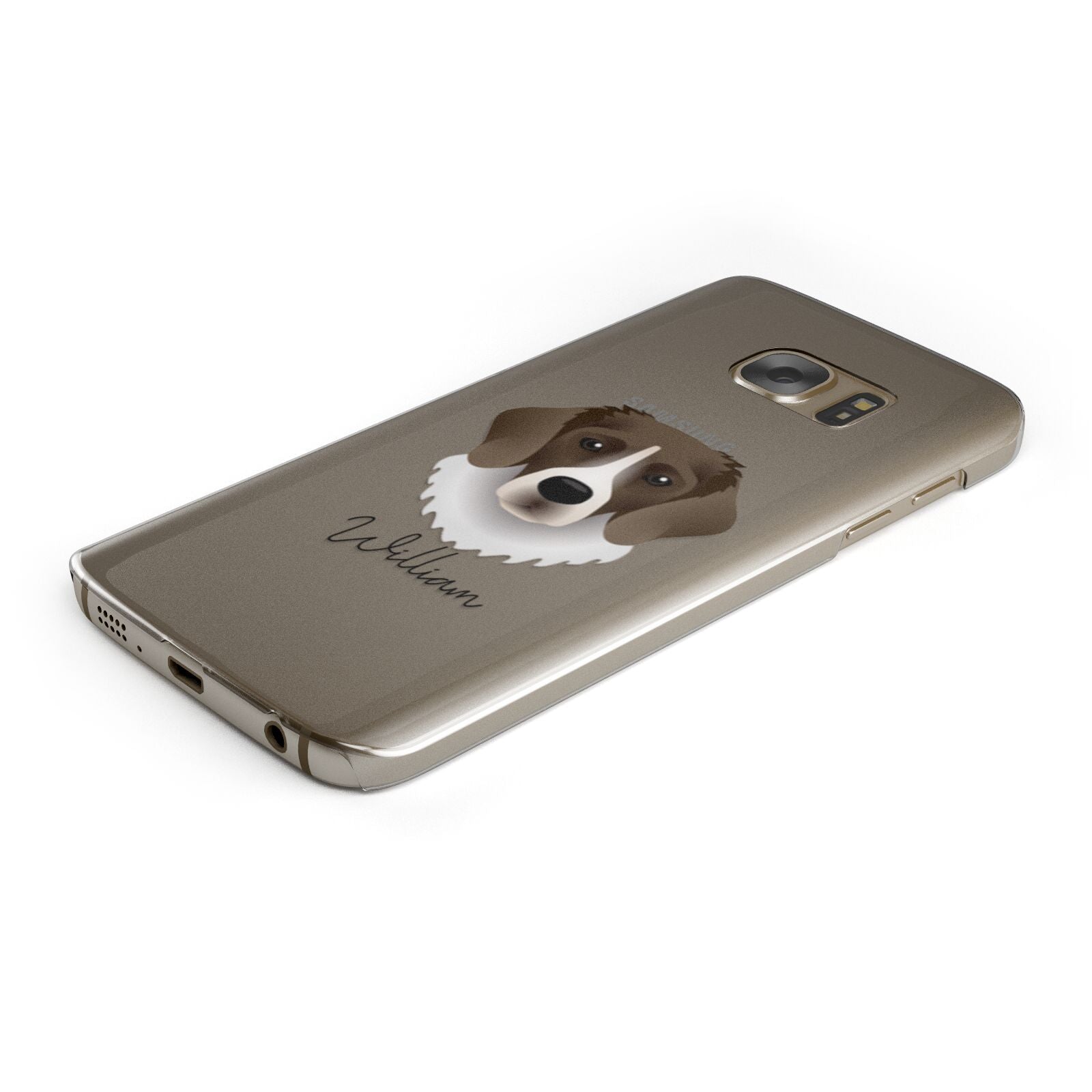 Stabyhoun Personalised Samsung Galaxy Case Bottom Cutout